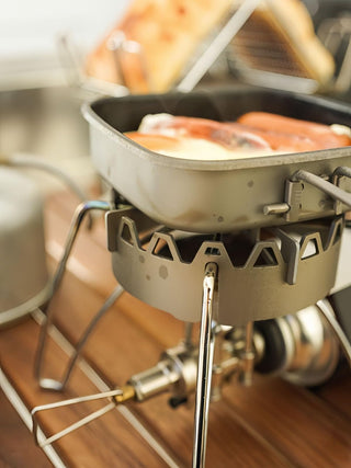 COOK'N'ESCAPE 超軽量チタン角型クッカーセット 1100mlポット＋300mlフライパン