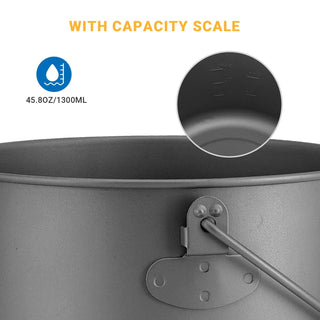 COOK'N'ESCAPE チタンクッカー直火対応1.3L