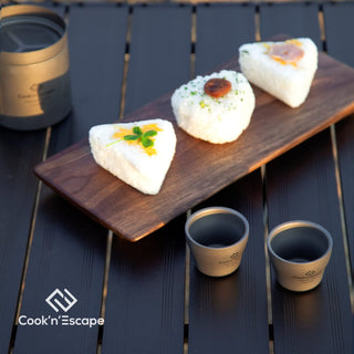 COOK'N'ESCAPE チタンおちょこ割れない45mlペアセット