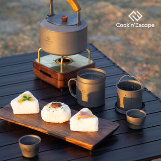 COOK'N'ESCAPE チタンおちょこ割れない45mlペアセット