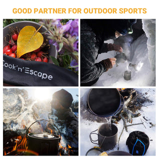 COOK'N'ESCAPE チタンクッカー直火対応1.3L