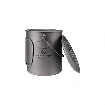  COOK'N'ESCAPE 300ml Camping Gear Cooking Titanium Cup