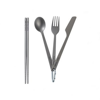COOK'N'ESCAPE Four-Piece Titan outdoor cooking utensils BBQ outdoorAnti-fingerprint