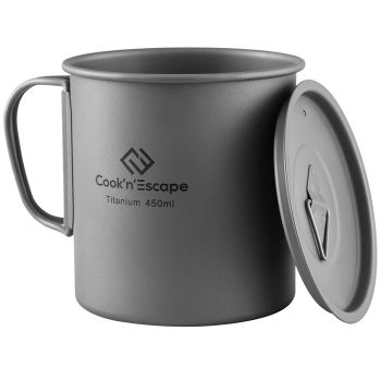 COOK'N'ESCAPE Lightweight Titanium Pot with Lid 450ml CA2009