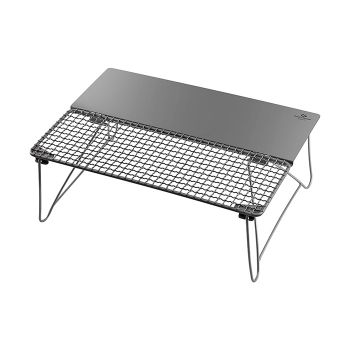 COOK'N'ESCAPE Outdoor BBQ Table Titanium Fold Grill Table 