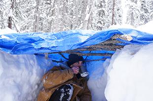 Snow Trench Survival Shelter